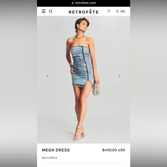 Retrofete Dresses & Skirts - OVER $200 OFF! Brand NEW with tags denim “Megh” Retrofete dress size XS.